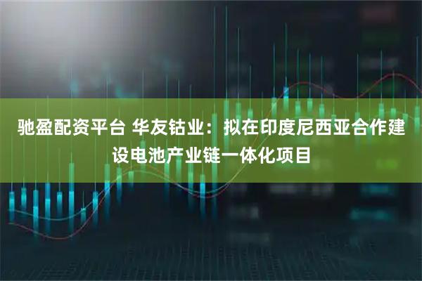 驰盈配资平台 华友钴业：拟在印度尼西亚合作建设电池产业链一体化项目